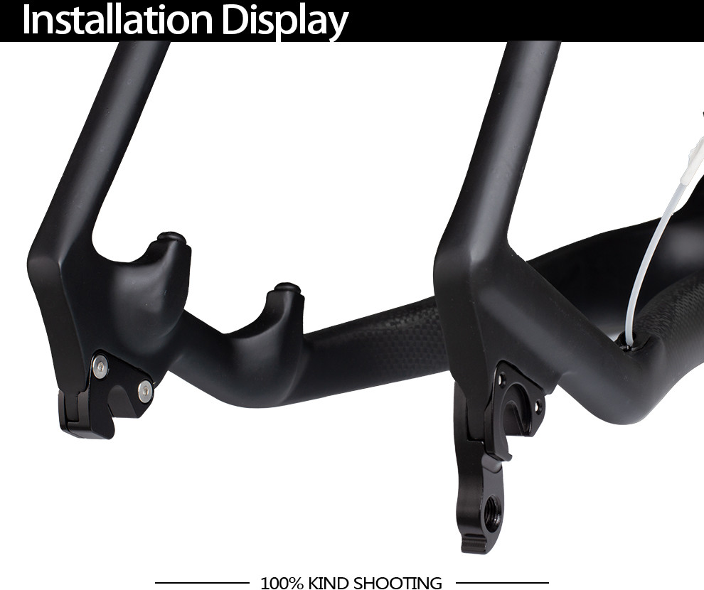 Thru Axle Rear Derailleur Hanger Bracket For BXT Carbon Fiber Road Bike Frame