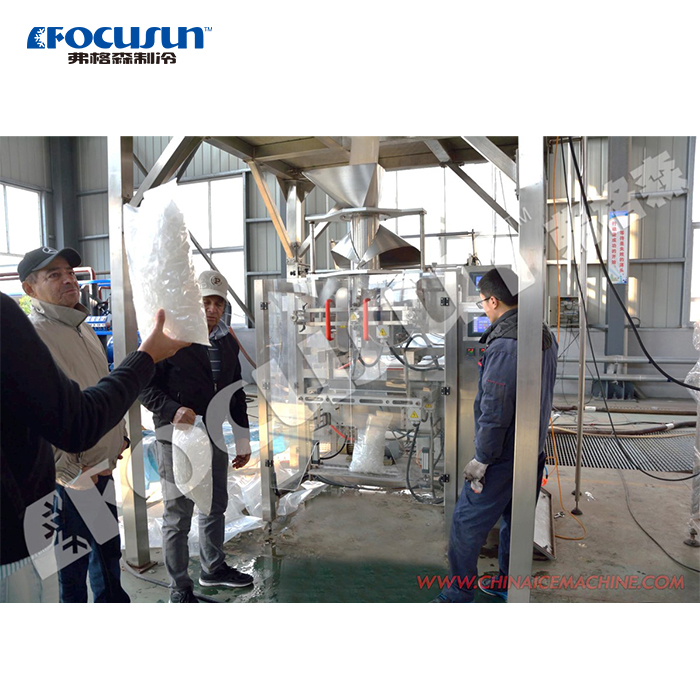Cube Ice/Tube Ice Packaging Machine Turn Film to Bags of Different Sizes Automatically