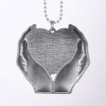 Sublimation blank hand heart shape ornament car pendant