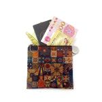 VINTAGE TRUE WOOD PRINT CORK COIN PURSE BARK PRINT COIN BAG KEY SMALL SQUARE BAG
