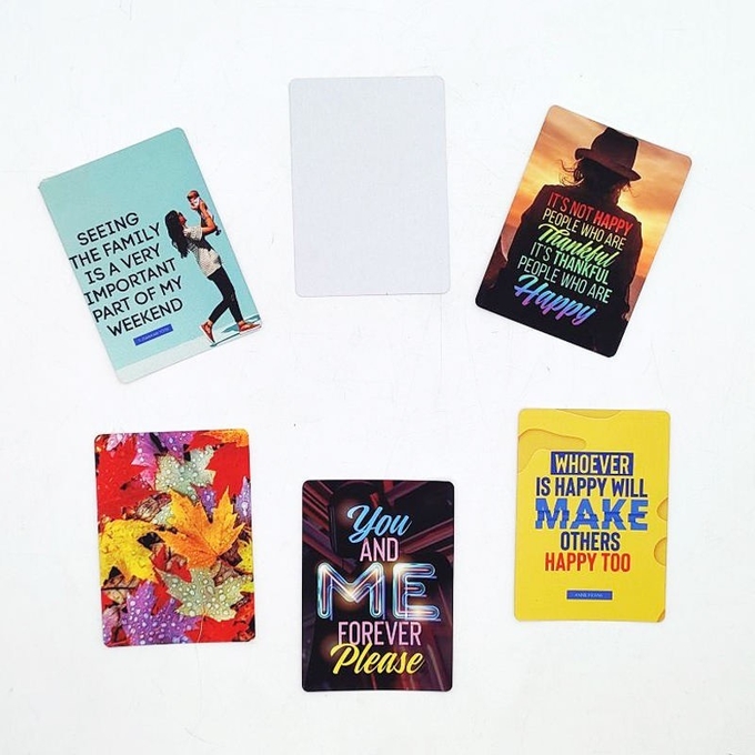 DIY Personalized Double-Sided Sublimation Printable Plastic Blank Business Card