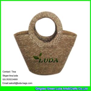 Quality LUDA designer purses wheat straw made beach shopping straw bag wholesale