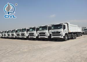 China White color RHD Heavy Duty Dump Truck 6X4 Drive Type 15M3 30T load capacity on sale