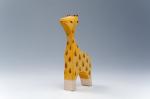 ISO9001 Handmade Wooden Animals Fawn Toy With Private Logo