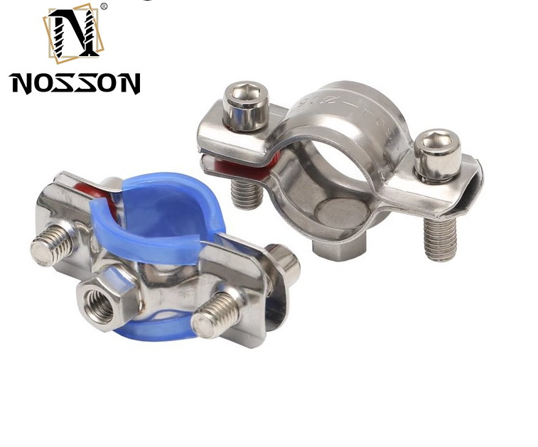 Standard Stainless Steel Nut Holder Support Loop Hose Clamp for ODM Customized Metric Measurement and Heavy Duty Support