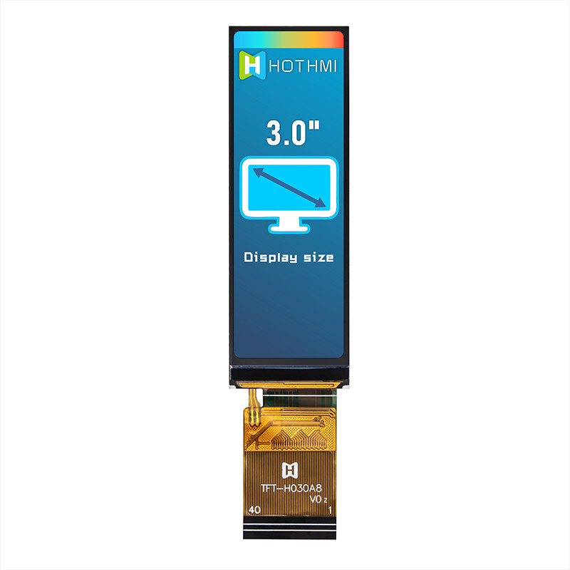 3.0 Inch IPS 268x800 Wide Temperature TFT Display Panel ST7701S For Instrumentation