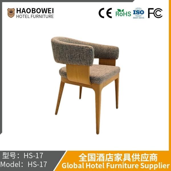 Solid Wood Dining Chair Family Use Italian Nordic Dining Chair Cotton Linen