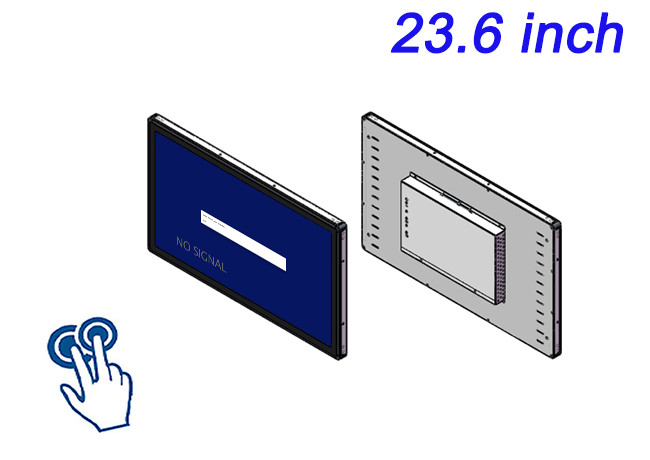 23.6-Inch Touch Embedded Display for Medical Diagnostics, Oil and Gas Equipment, Factory Automation, and Command Centers