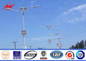 Quality 6 Sides 4-15m Powder Coating Galvanized Steel Pole with One Cross Arm wholesale