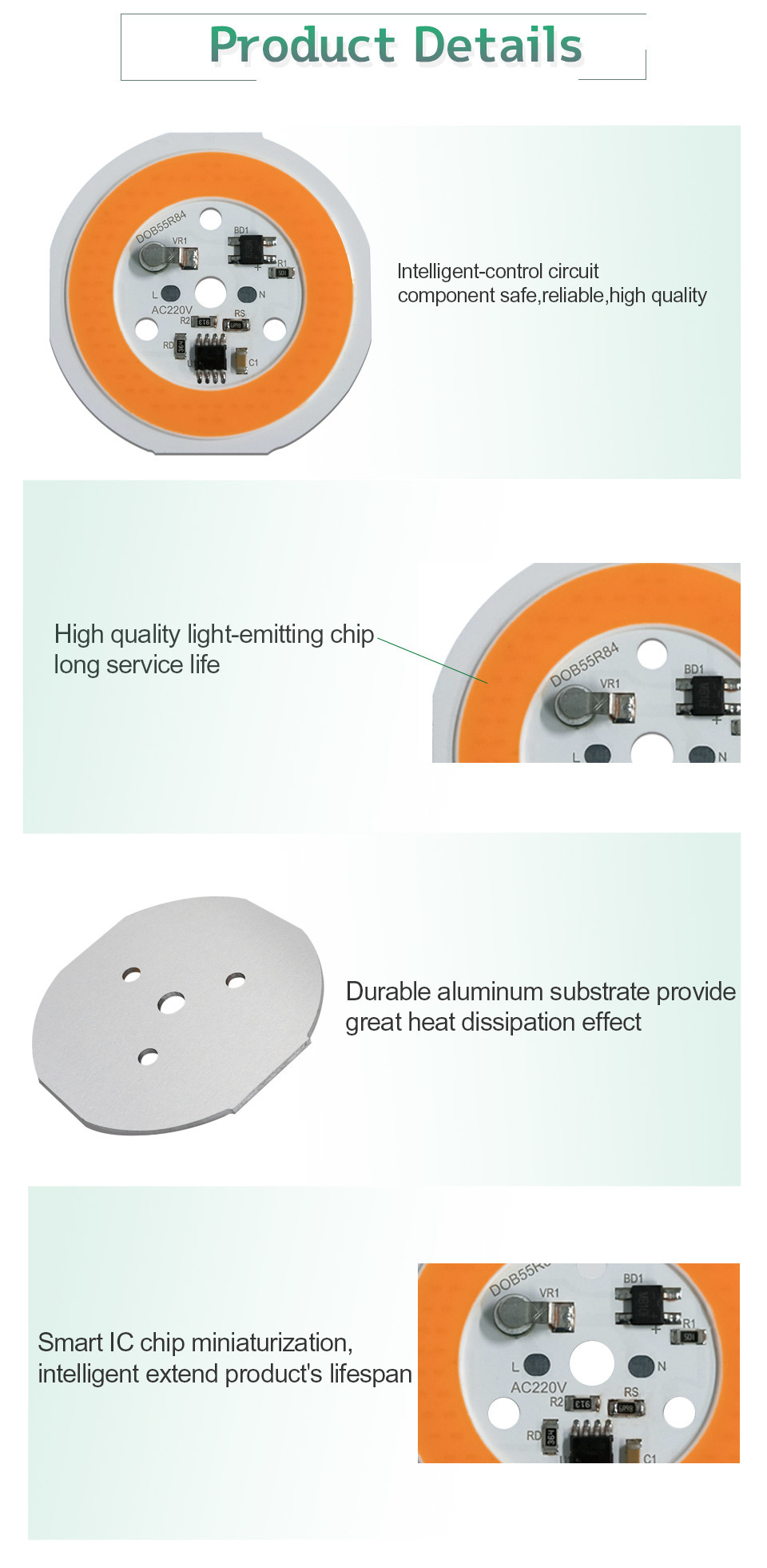 Aluminum DOB LED Module