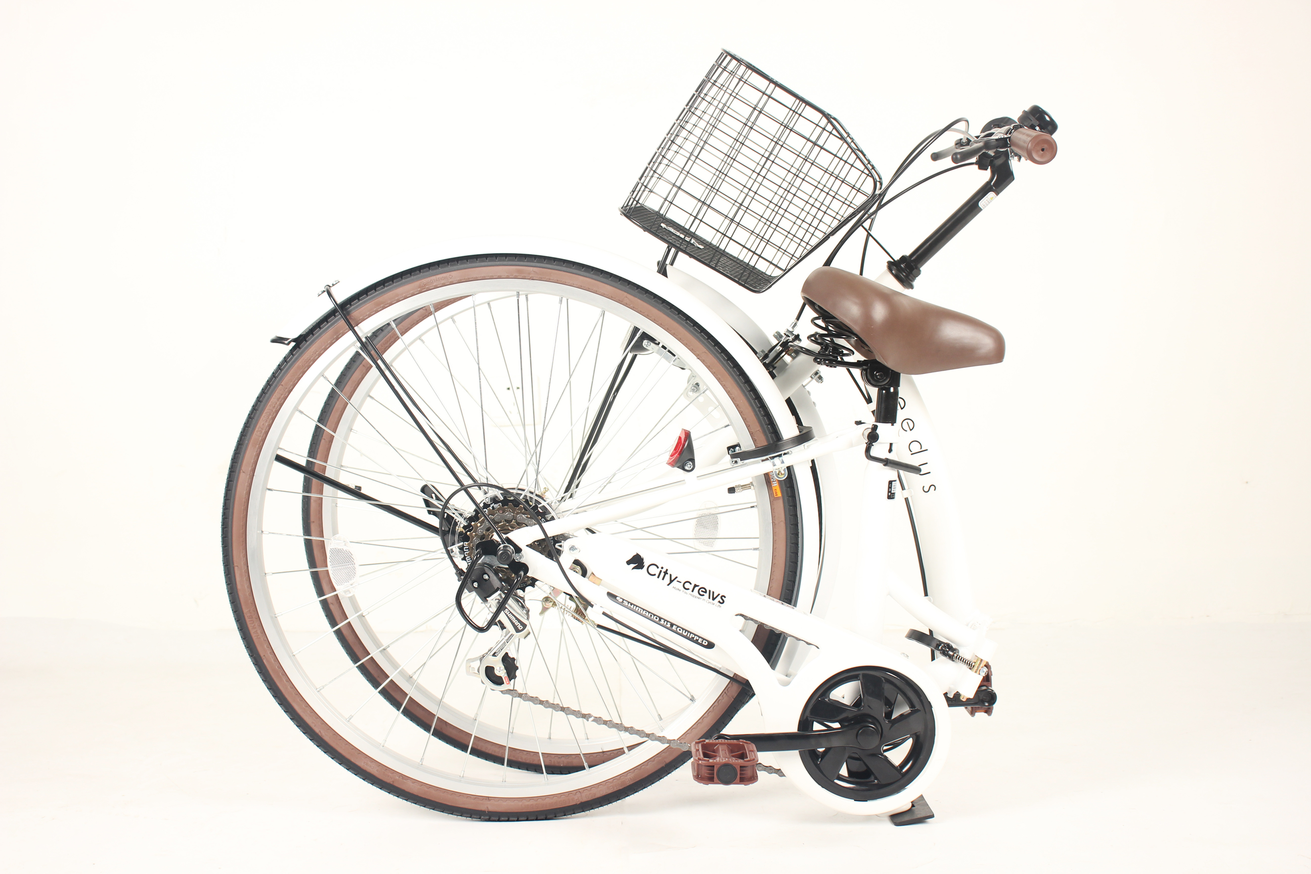 Aluminum Alloy Fork Material Folding Urban Cycle For Comfortable City Living