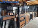 Powder Coated Metal Steel European Style Horse Stalls Adjustable Hinge