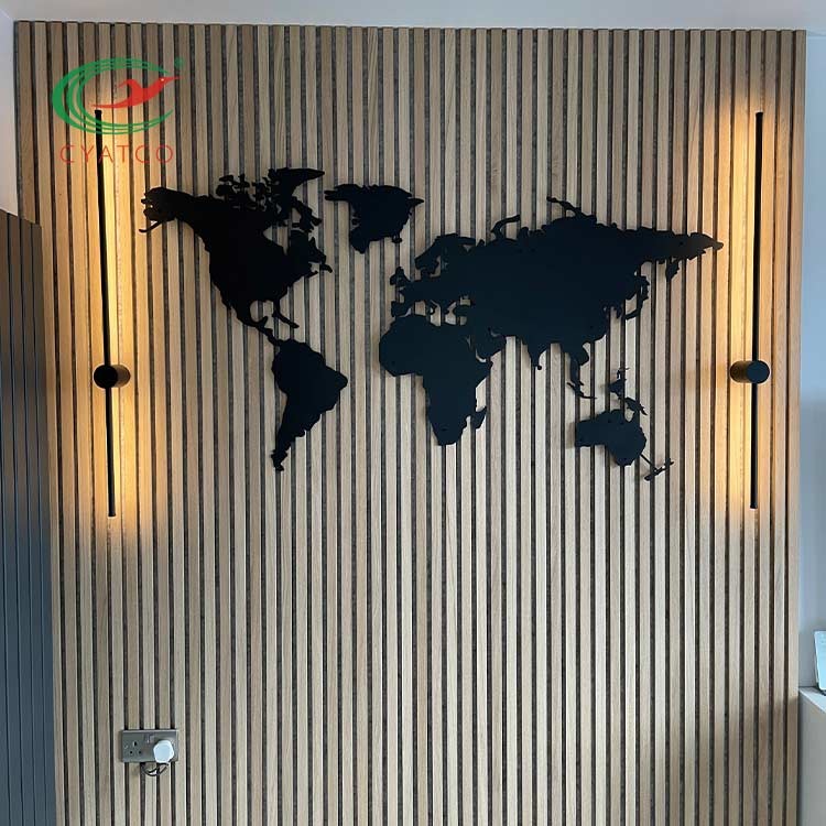 2400X600mm Wood Acoustic Oak Panels Moistureproof Multipurpose