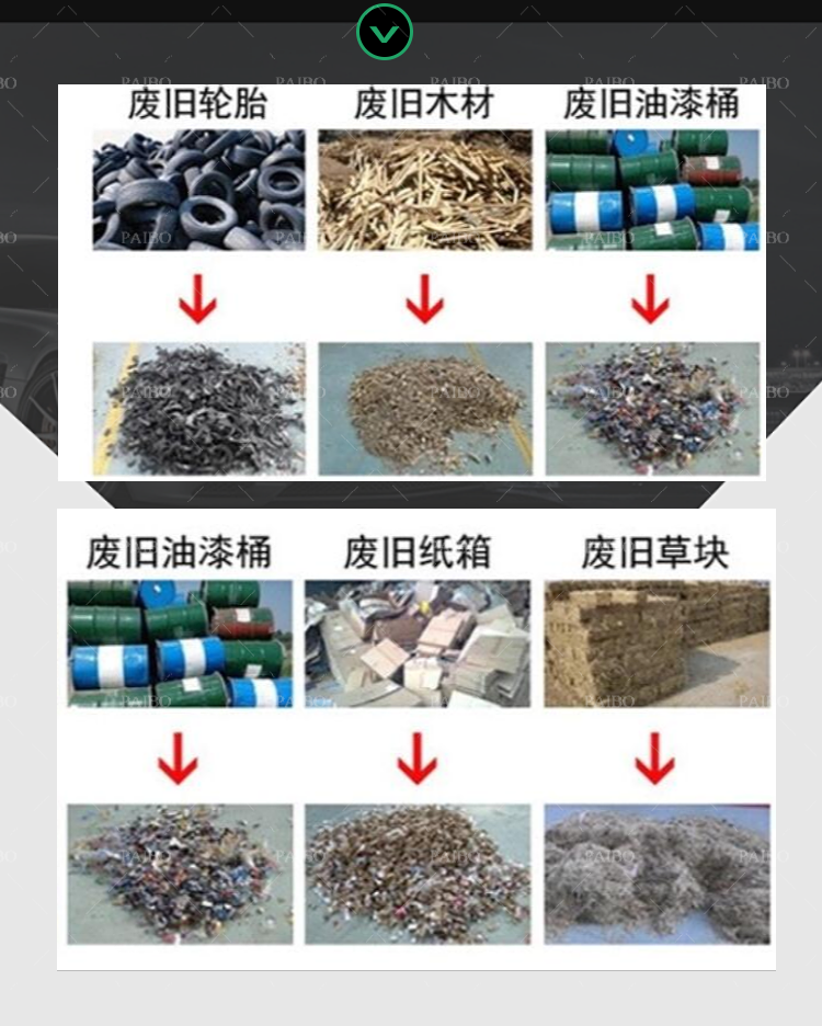 45kW Scrap Metal Shredder Machine for Recycling Aluminum Cans and Copper from Henan