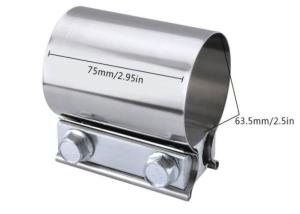 Quality ISO 2.0 Inch 304 Ss Exhaust Clamps Pipe Butt Joint wholesale