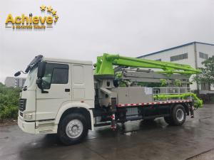 Quality 22H-3Z Reconditioned Zoomlion Concrete Pump Truck 8 / 12MPa Pressure wholesale