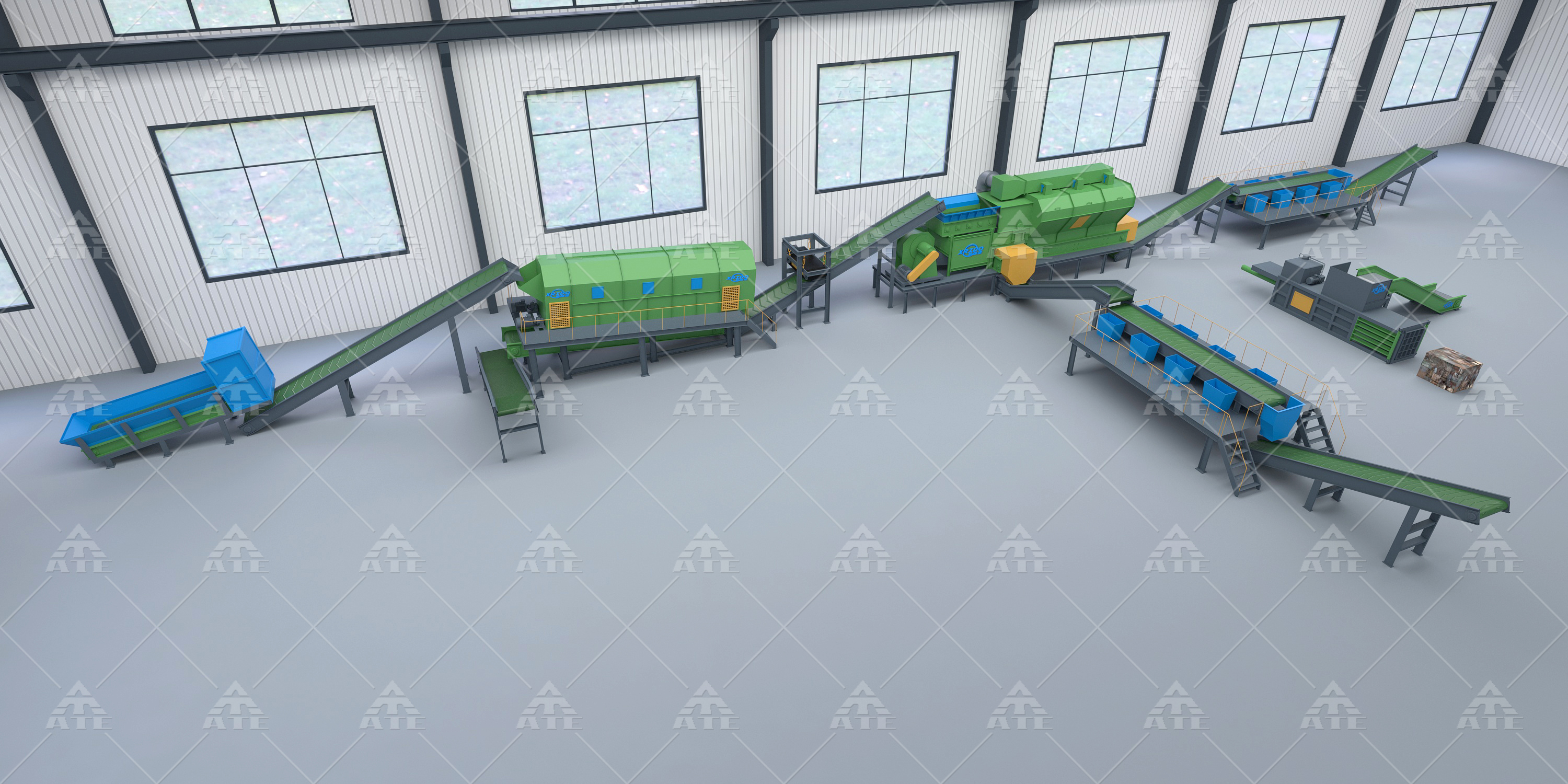 Household Municipal Solid Waste Screening Machine Garbage Separator Machine