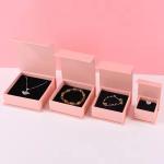 Book Shape Magnetic Custom Jewelry Box Packaging With Logo And Foam Insert