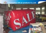 Airtight Large Helium Balloons For Advertising , 0.18mm PVC Red Cuboid Helim