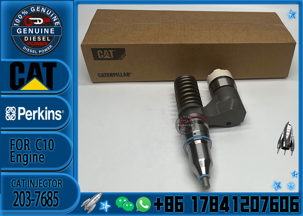 Genuine Quality Brand New Diesel Fuel Injector 203-7685 2037685 for CAT Engine C10 ARTICULATED TRUCK WHEELED EXCAVATOR