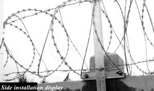 Quality Low Carbon Cross Type Hot Dip Galvanized Razor Wire 500mm Coil Diameter 22mm±1mm wholesale