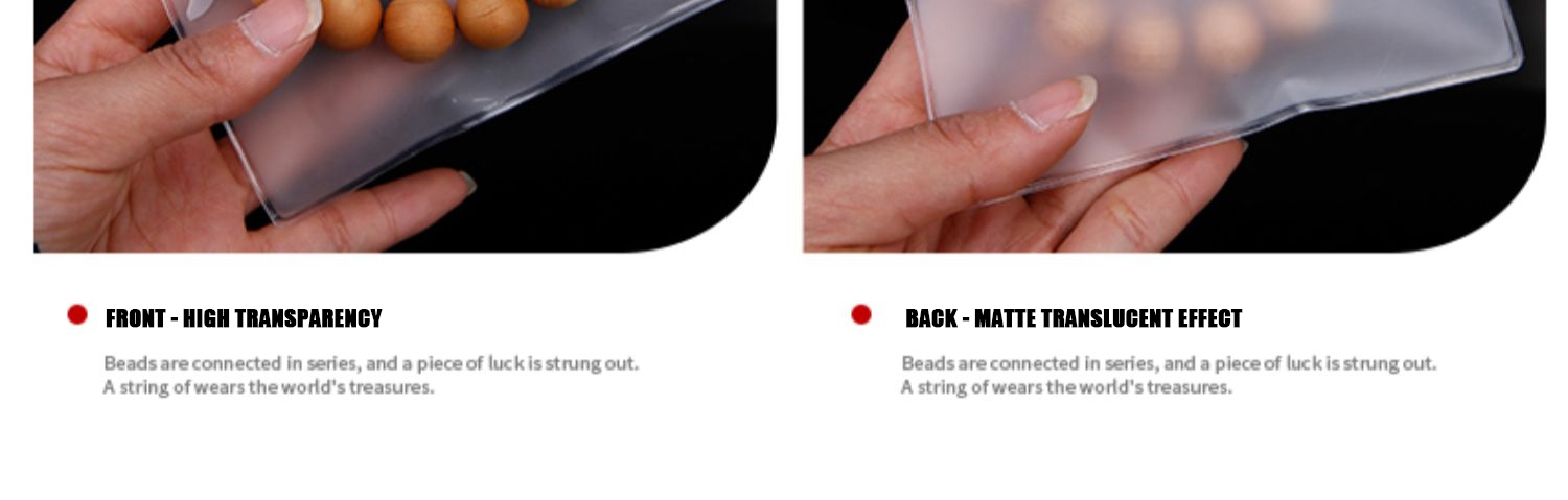 Custom LDPE Plastic Zipper Bags for Biodegradable Self Sealing Jewelry Packaging