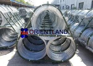 China Concertina Razor Wire Fence For Rapid Deployment System 2.5mm Diameter Triple Strand on sale