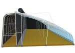 US Agricultural Multi Span Tunnel Plastic Film Greenhouses with Hydroponic