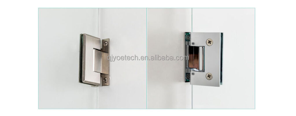 Flat and Minimalist Swing Frameless Shower Doors with Standard Duty Hinges