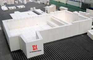 Quality Refractories AZS Fused Cast Block Light Yellow With High Strength wholesale