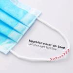 Blue White Non Woven Face Mask Breathable Personal Health Care Use