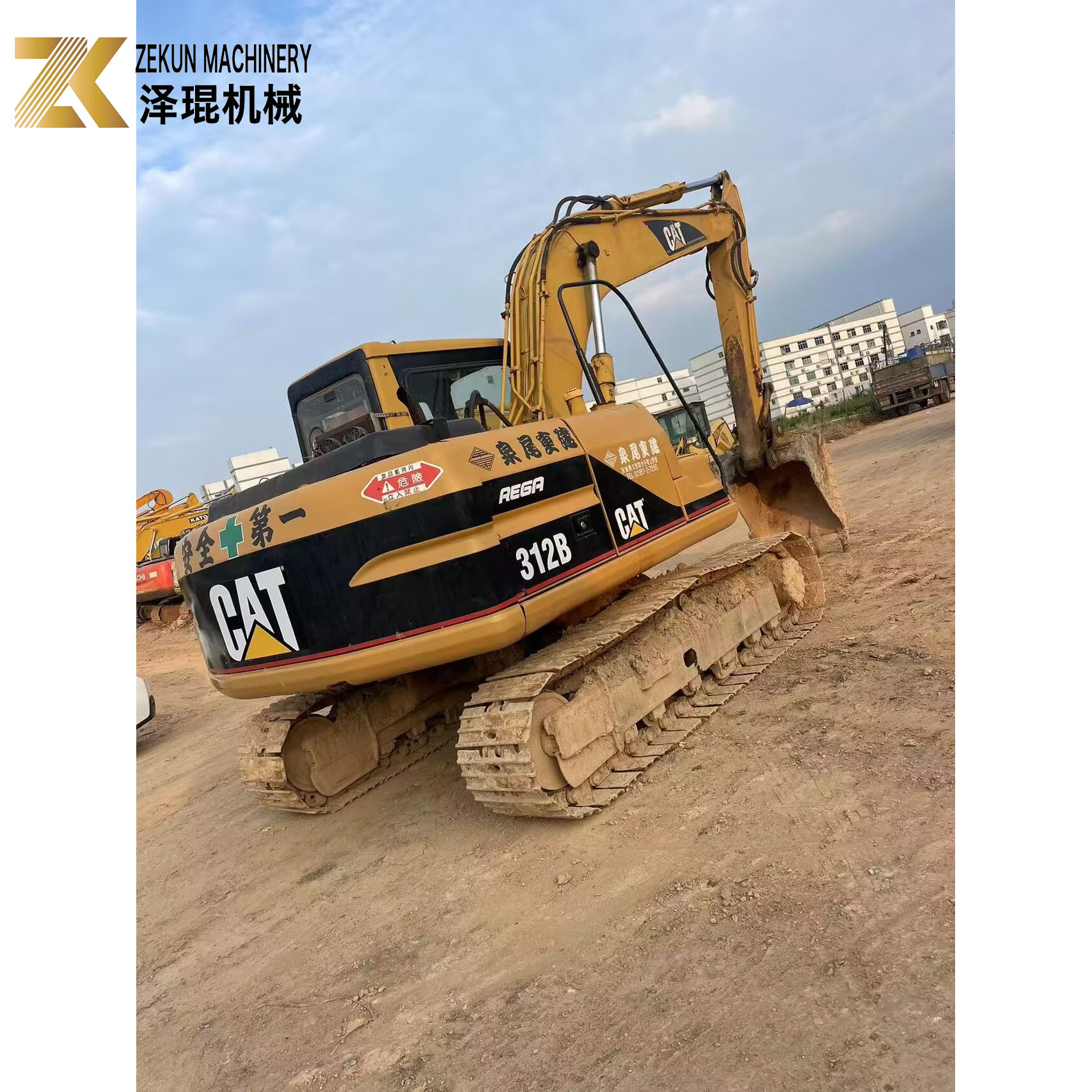 Other Hydraulic Valve 12 Ton Cat 312B Excavator with Teto and Claraboia