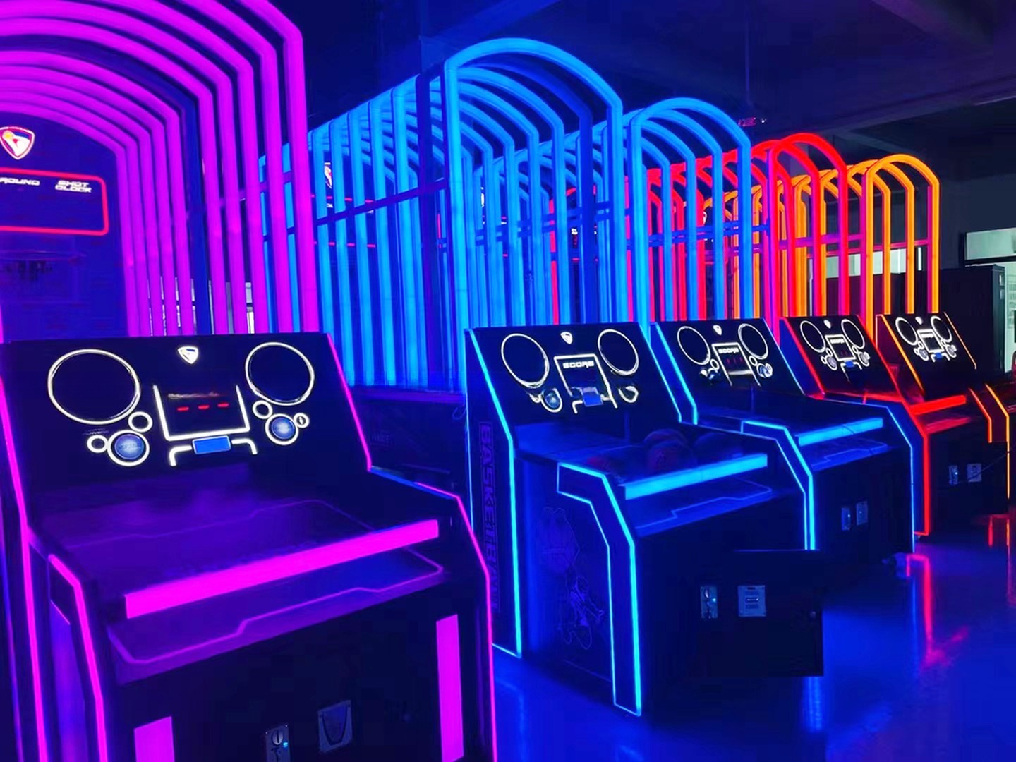 Dreamland Amusement Center Electronic Slam King Basketball Games Street Basketball Arcade Game Machine