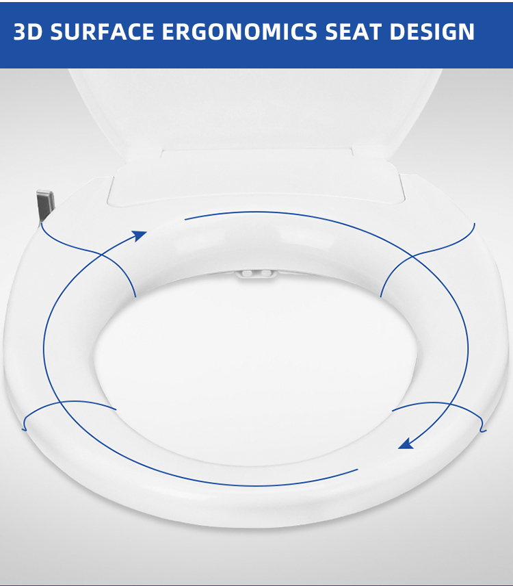 Soft Close Smart Toilet Seat Cover White Color Easy Operation