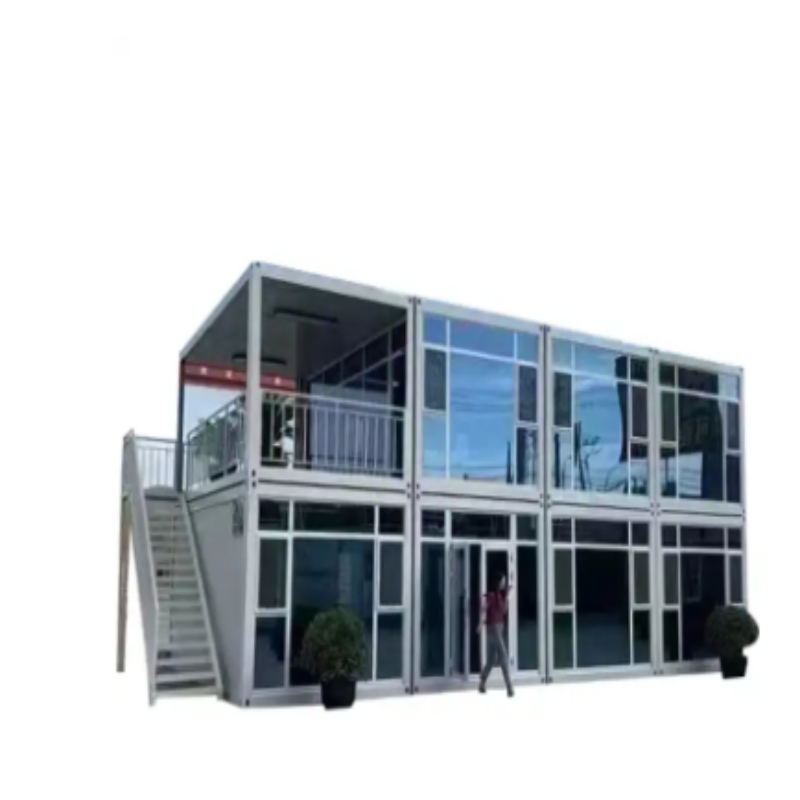 Modern White or Customized Color Prefabricated Casas for Office Apartment Living Homes
