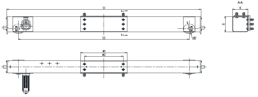 Yellow Crane End Carriage 3 P , 380 V , 50 HZ With CE / CCC