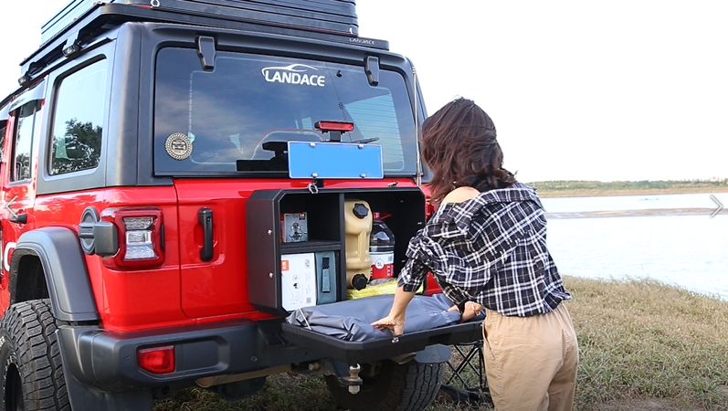 4*4 Off Road Camping Storage Box for Jeep Wrangler 2019 2020 2121 2022 2023 and SUS304