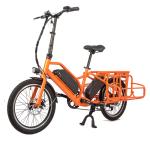Long Tail Food Delivery Bike with 48V 13.4A Battery 20" Wheels and Max Speed 30