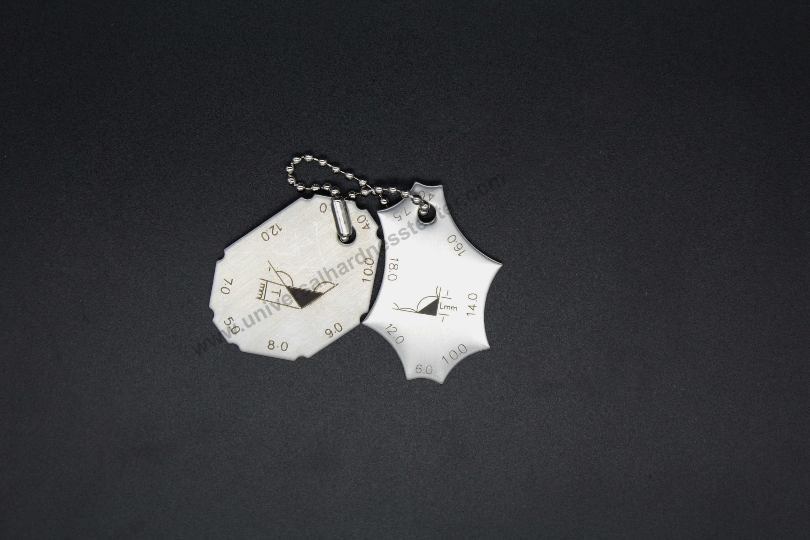 2pcs Pipe Pit Standard & Metric Fillet Weld Gauge Pocket Size