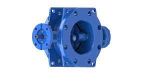 Quality EN593 RAL5010 Dovetail Rubber Seal Butterfly Valve wholesale
