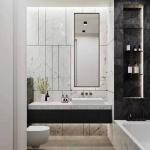 Wall Mounted Hotel Bathroom Vanity YALIG Modern Cabinet with Included Countertop