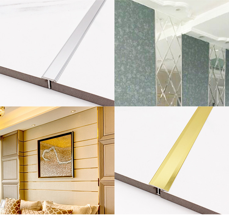 Building Material Aluminium Floor Transition Strip T Covering Edge Tile Accessories
