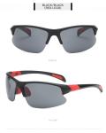 Cycling Running Sports Polarized Sunglasses Rectangle Half Rim Women Men