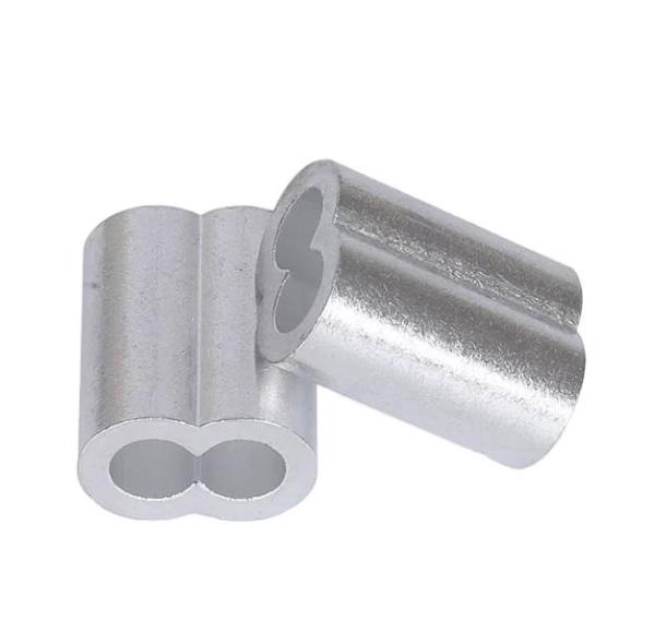 100bag Fishing Line Accessories In Tube Wire Connector Pipe Crimp Sleeves