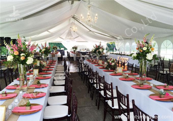 Different Clear Top Cover Outside Aluminum Luxury Wedding Tents