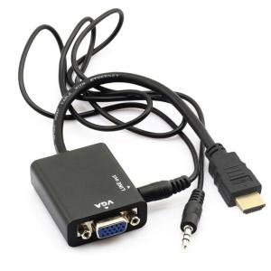Quality 1080p Hdmi Male to VGA Female with Audio Cable Converter Adapter for HDTV PC wholesale