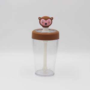 Quality OEM Transparent Reusable Straw Water Bottle 185*89mm Juice Bottle wholesale