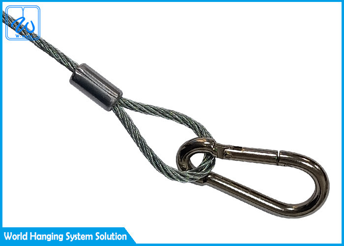 Flemish Eye Wire Rope Sling Safety Cables Led Stage Lighting For Churches