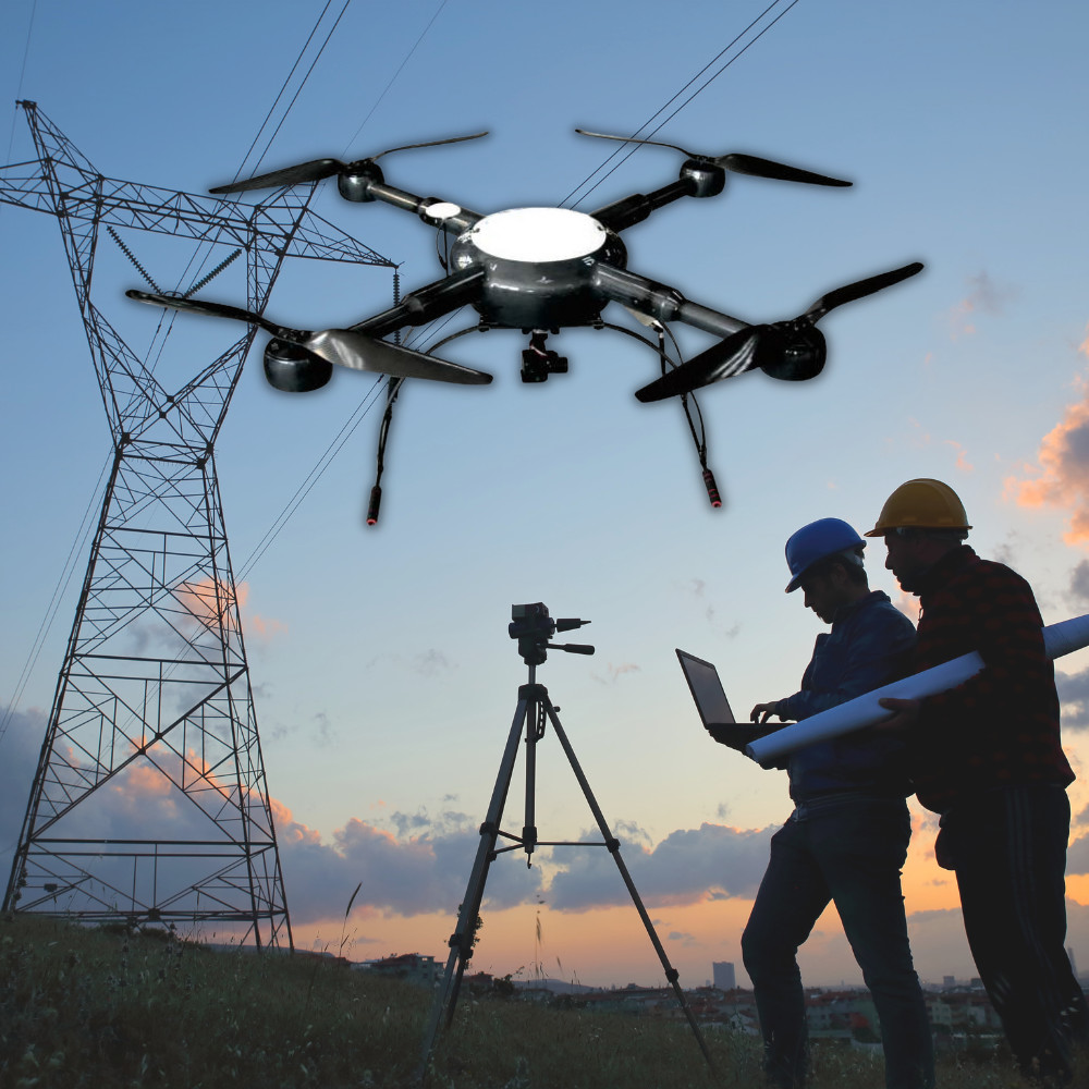 HXFJ-4 4000m Altitude 4 Axis Security UAV Thermal Search And Rescue Drone