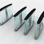 Automatic Glass Door 550mm 50 People/Min Speed Gate Turnstile